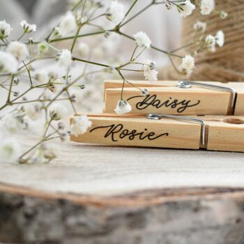 Personalised Wooden Wedding Favour Place Name, 3 of 8