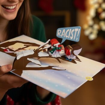 Dreaming Of A White Christmas?! Cheeky Christmas Card With Funny 3D Pop Up Robins, 6 of 12