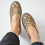 Wool Ballerina Slippers Oak Brown, thumbnail 1 of 4