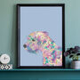 Custom Pet Portrait Personalised Dog Cat Art Gift, thumbnail 1 of 6
