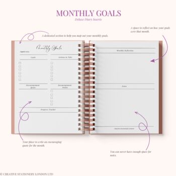 Personalised 2024 Weekly Diary| Daily Planner| Pink, 8 of 11