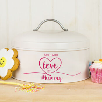 Personalised 'Made With Love' Cake Tin, 3 of 6