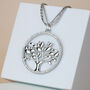 Circular Tree Pendant Necklace, thumbnail 2 of 5