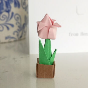 Personalised Teacher Thank You Origami Plant Card, 7 of 8