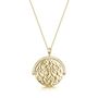 Personalised 18 K Gold Plated Spinning Disk Necklace, thumbnail 1 of 4