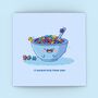 Cute Cereal Greetings Card, thumbnail 1 of 10