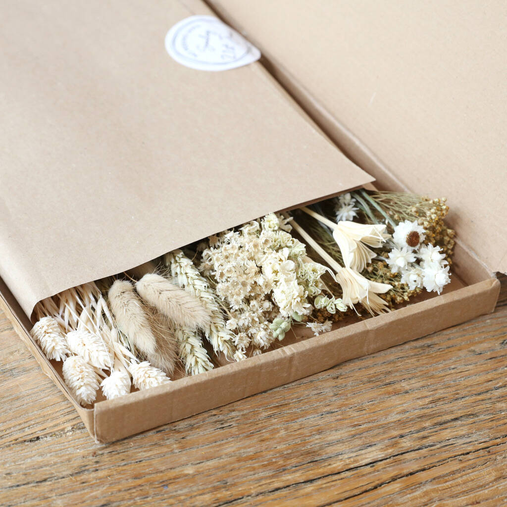 Wilderflower Bright Cut Dried Flowers Letterbox Gift By Lisa Angel