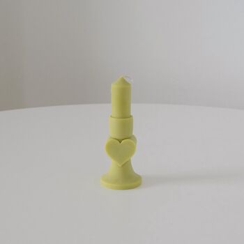 Pastel Heart Pillar Candle, 6 of 8