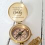 Daddy Gift, Personalised Solid Brass Compass, thumbnail 1 of 2
