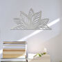 Metal Lotus Mandala Flower Wall Art Serene Design, thumbnail 10 of 12