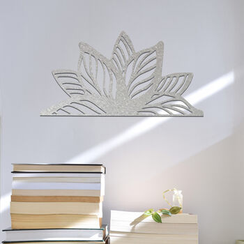 Metal Lotus Mandala Flower Wall Art Serene Design, 10 of 12