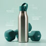 Circular And Co 500ml Stainless Steel Water Bottle Aquamarine Green, thumbnail 4 of 6