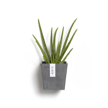 Ecopots Manhattan Small Wall Pot From Recycled Plastic, 6 of 9