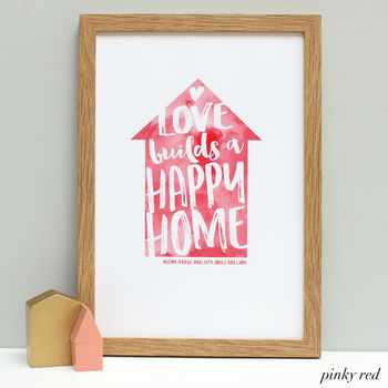 Personalised Love Builds… New Home Print, 3 of 11