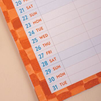 2027 A3 Family Wall Calendar | Coastal Stripe, 2 of 7
