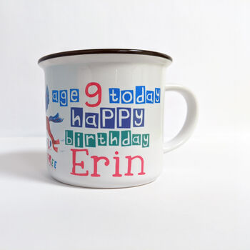 Personalised Birthday Girl Mug With Child's Age, 7 of 11