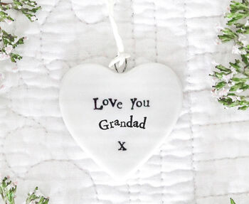 'Love You Grandad' Heart Message Token Gift, 2 of 2