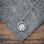 Forget Me Not Pendant In Silver And 18ct Gold, thumbnail 3 of 7