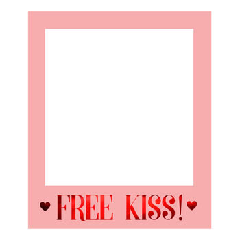 Free Kiss Selfie Frame, 3 of 3