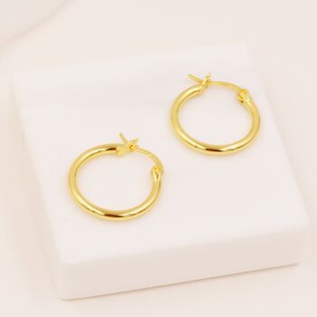 Sterling Silver Pair Of Minimalist Huggie Hoop Earrings, 3 of 9