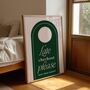 Late Checkout Bedroom Print, thumbnail 4 of 4