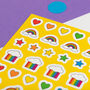 Colourful Rainbow A5 Vinyl Sticker Sheet, thumbnail 2 of 7