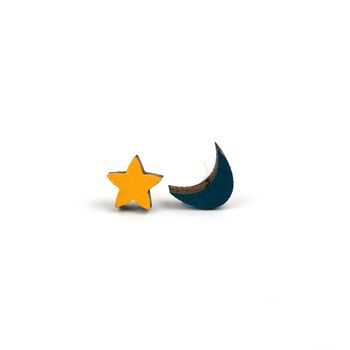 Moon And Star Earrings, 2 of 5