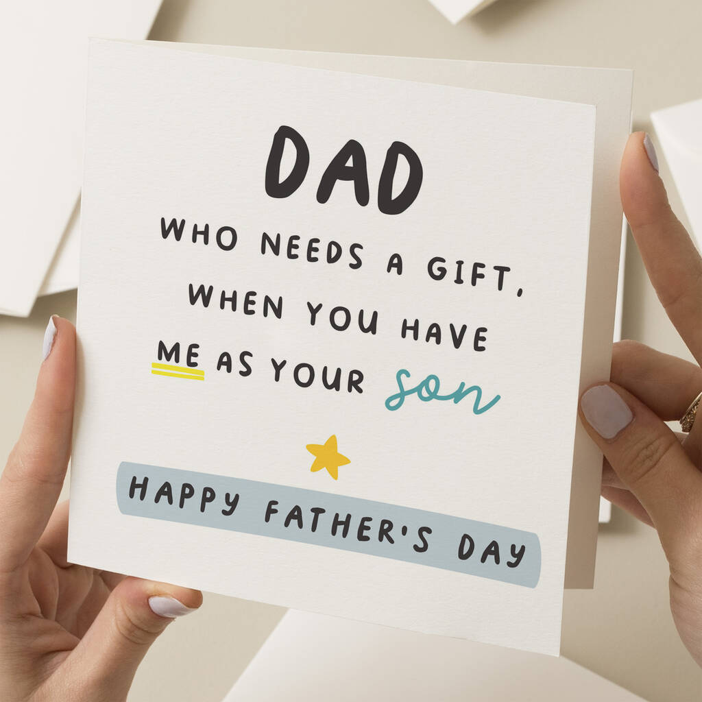 Fathers Day Card From Son By Paper Scene