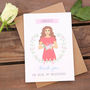 Bridesmaid Personalised Thank You Or Will You Be Card, thumbnail 1 of 7
