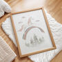 Unicorn Rainbow Art For Children's Room Girl's Nursery Decor, thumbnail 3 of 5