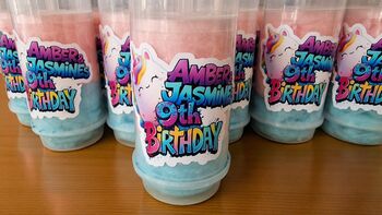 Childrens Or Adults Candy Floss Push Pops X10 Personalised, 2 of 9
