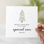 Personalised Tree Son Christmas Card, thumbnail 1 of 3