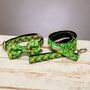 The Alderley Green Botanical Dog Collar Bow Tie And Lead Set, thumbnail 3 of 5