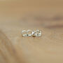 Sterling Silver Tiny Double Heart Studs, thumbnail 3 of 7