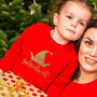 Children's Personalised Elf Christmas Jumper Sweatshirt, thumbnail 3 of 5