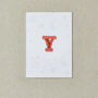Letter Y Alphabet Iron On Patch, thumbnail 4 of 4
