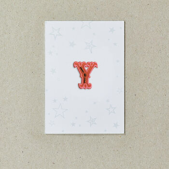 Letter Y Alphabet Iron On Patch, 4 of 4