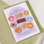 Purple Mother's Day Card For Mum With Biscuits Design, thumbnail 2 of 3