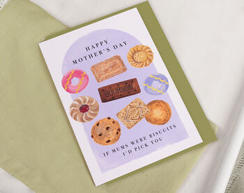 Purple Mother's Day Card For Mum With Biscuits Design, 2 of 3