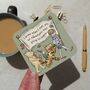 Set Of Four Winnie Coasters | A.A. Milne Quotes | Gloss Mdf Drink Coasters, thumbnail 10 of 12