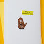 Happy Groundhog Day Card Can Be Personalised, thumbnail 2 of 2