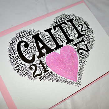 Personalised 21st Birthday Sparkle Card, 12 of 12