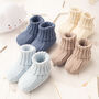 Toffee Moon Baby Girl Knitted Booties, thumbnail 7 of 12