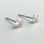 Sterling Silver Crystal Stud Earrings, thumbnail 4 of 7