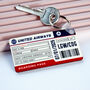 Personalised Boarding Pass Keyring, thumbnail 1 of 4