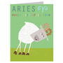 Mini Aries Zodiac Card, thumbnail 3 of 5