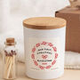 Personalised Our First Christmas Gift Candle, thumbnail 2 of 6