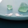 Sterling Silver Narwhal Unicorn Whale Stud Earrings, thumbnail 1 of 12