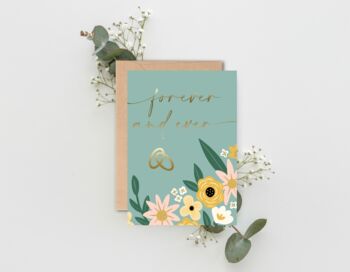 Forever And Ever Wedding Card, 2 of 2