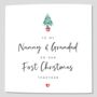 1st Christmas Card Nanny And Grandad, thumbnail 1 of 4